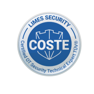 Certificate logo COSTE Certified OT Security Technical Expert